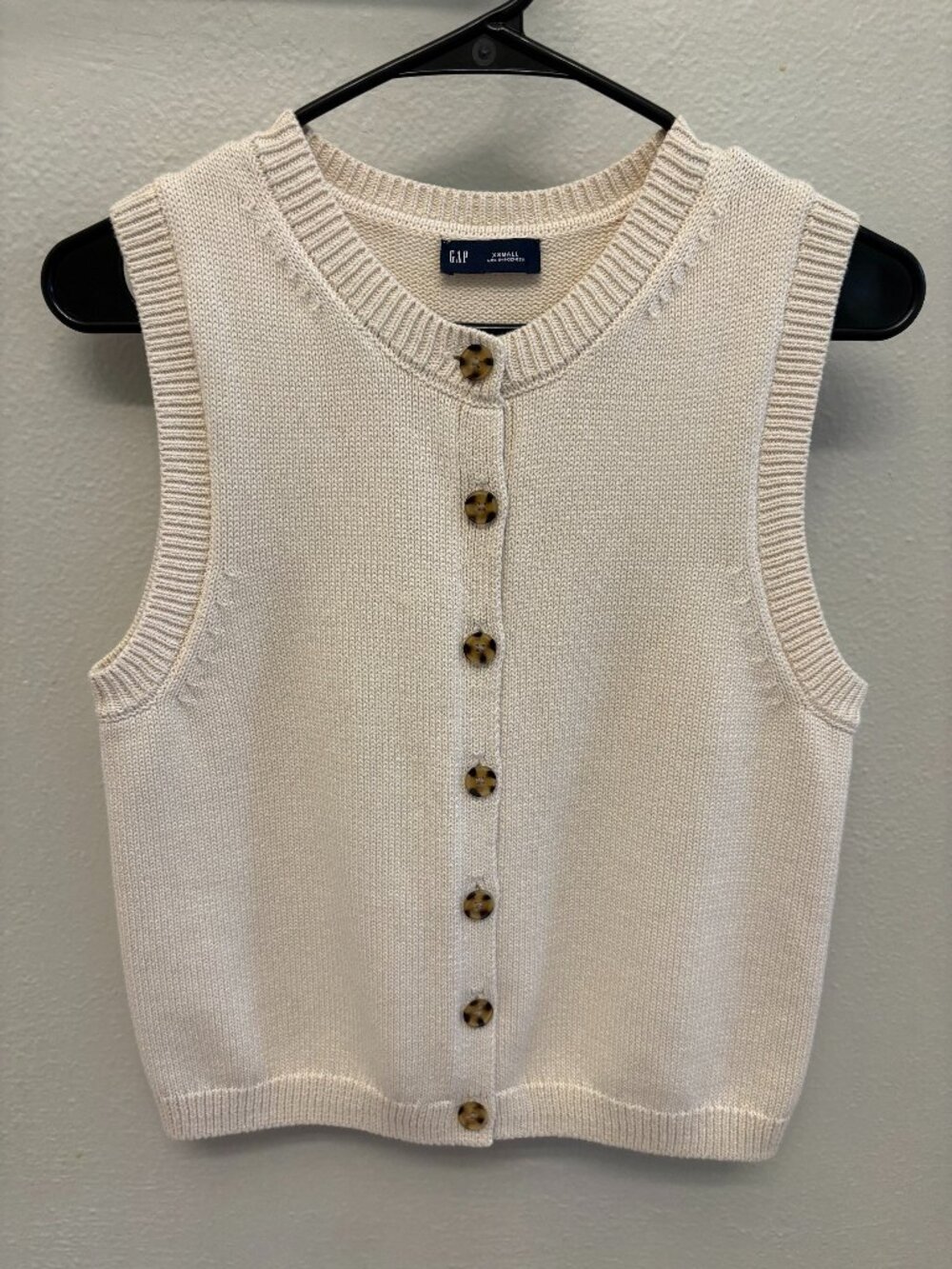 Gap Button Up Sweater Vest, XS